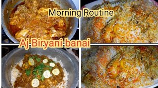 My Busy Morning Routine | Easy Chicken Biryani Recipe |Busy Routine |Daily Vlog |