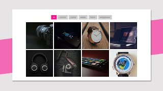 Responsive Filter Gallery using Html Css Javascript | Filterable Gallery