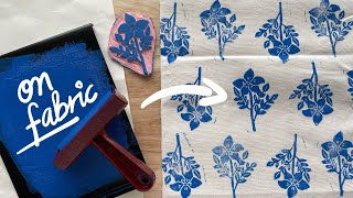 Speedball block printing kit - make your on pattern design on fabric