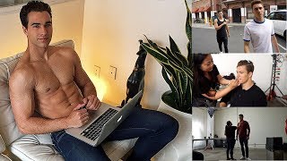 A Day in the Life of a Male Model | Photoshoot + Workout