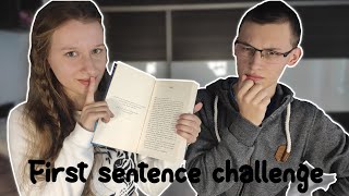 First sentence CHALLENGE!