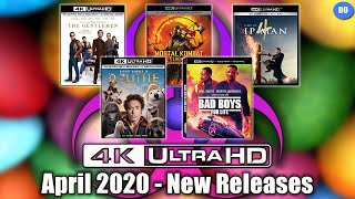 April 2020 4K Ultra HD Blu-ray New Releases