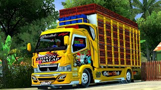 SHARE LIVERY BUSSID TRUCK CANTER ||| AYAM $7 BIMA SUCI ||| MOD BUSSID TERBARU V4.0.3 BY MUHKLAS PO