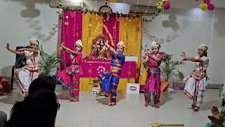 aigiri nandini performance by kids in Durga Ashthami