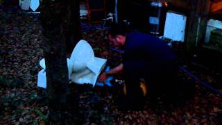 Redneck plumber (tire man meets toilet)