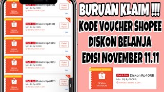 Kode Voucher Diskon Shopee Edisi Bulan November