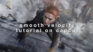 smooth velocity tutorial on capcut