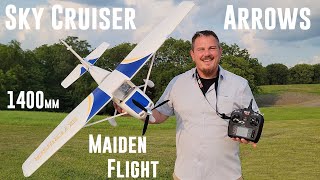 ALL NEW NAME?! - Arrows - Sky Cruiser - 1.4m - Maiden Flight - aka FMS Sky Trainer