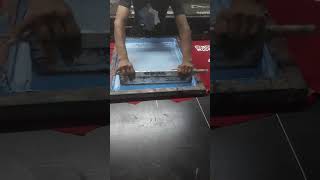 Screen Printing by Hand || Conventional Method of Printing ➤ Rubber Print 💯💯 #shorts #printing