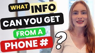 What information can you get from a phone number using NumLookup - Holly from NumLookup Explains