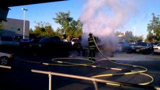 Car fire in UTI parking lot