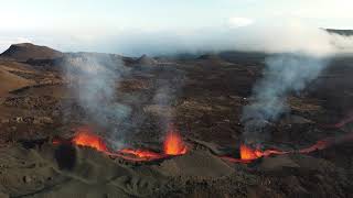 Eruption Décembre 2020 sur le Piton de la fournaise Ile de la Réunion