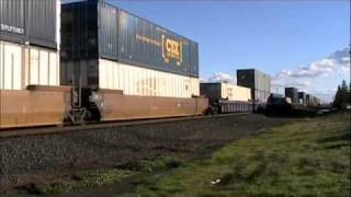 Union Pacific Intermodal with Mid and Rear DPUs