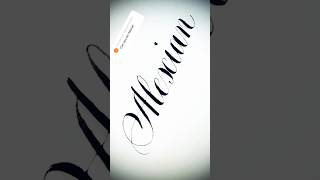 Copperplate calligraphy, tutorial: how I write your name #alexian