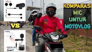 Maxto M2 vs Costa 01 | Komparasi 2 microphone untuk motovlog pakai HP