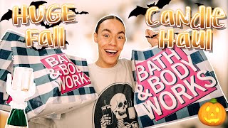 HUGE Bath and Body Works Fall/Halloween Candle Haul!!