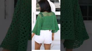 Easy crochet sweater top full tutorial  on my channel. #crochetpatterns #crochetfashion #crochet