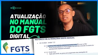 Atualizado o Manual do FGTS Digital - versão 1.21 - 23-10-2024