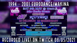 1994 - 2001 EURODANCE/MAKINA (RECORDED LIVE! ON TWITCH 08/05/2021) - CHARITY STREAM EVENT