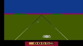 Enduro gameplay on Atari 2600