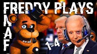 US Presidents Play FNaF With Freddy (Five Nights at Freddy's) 1-4