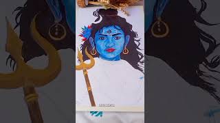 Cute Bholenath 🙏🥰|Painting🙇|Level hard 💪|#viral #trending #shorts #art #watercolor