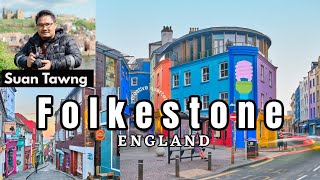 Folkestone - a port town in England