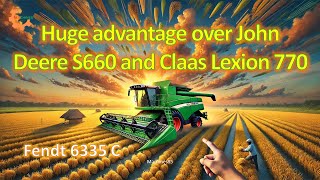 This is a Huge advantage over John Deere S660 and Claas Lexion 770 combine harvester #machine