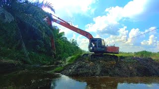 17 Juni 2022‼️Proyek Mendalamkan Parit Tanah Gambut‼️Excavator Long Arm