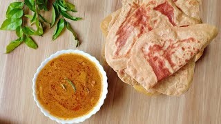 Chappathi and Salna | Dinner Recipe | How to make roadside Salna | dinner ideas