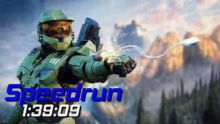 Halo Infinite Speedrun in 1:39:09 | All Missions | Easy