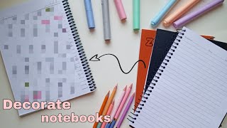 افكار لتزيين الدفاتر 🎀📓 ( 10 افكار 💥 )