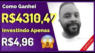 Como Ganhar Dinheiro Trabalhando Online | Como Ganhei 4.310,47 Investindo R$4,96/Dia