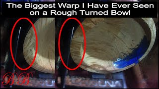 Woodturning a Very Warped Rough Turned Bowl