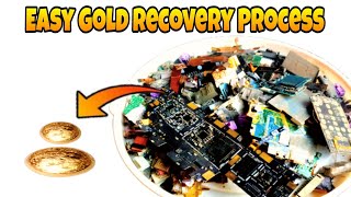 Gold recovery from cellphone circuit/How to recover gold from computer parts #celphone#business#gold