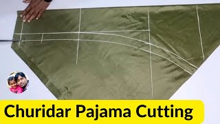 Churidar Pajama Cutting And Stitching || Churidar Pajama Cutting Full Tutorial || Churi Bottom