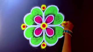 2 Beautiful 2024 Diwali festival special Kolams 🌺 5*3 & 3*2 dots 2 Attractive Deepavali rangoli