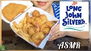 ASMR Fried Shrimp and fish- Long John Silvers (Whispering) | Eating Show