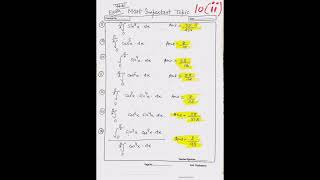 #HSBTE Diploma 1st Year/Common for all Branches Applied Maths Chapter-21 Definite Integral Notes