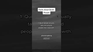 5 Facts About Quiet People 😶 #shorts