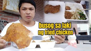 Sulit sa laki ng fried chicken sa budget meal