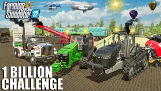 Baling 87 HIGH-COMPACTED SILAGE BALES & Selling CABAGGE | 1 BILLION CHALLENGE | Farming Simulator 22