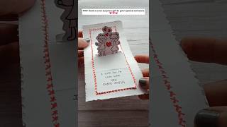 Let's Make a Beautiful Love Card 💗👩‍❤️‍👨💓| watch till the end💌 #shorts #ytshort #craft #gift