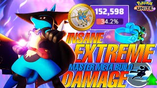 KING LUCARIO GIVES 152K+ DAMAGE WITH THIS INSANE EXTREME RUSH META BUILD!!!😳🔥 | Pokemon Unite