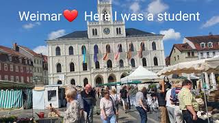 On Marktplatz in Weimar