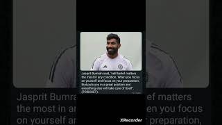 Jasprit bumrah on