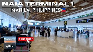 Ninoy Aquino International Airport ✈️ Terminal 1 | Walking Tour | Manila, Philippines🇵🇭