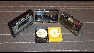 A Tour of Vintage Sony and Maxell Cassette Tapes