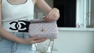 CHANEL PEARL CRUSH MINI FLAP BAG AS1787 B02916 NJ530