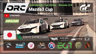 GT7 | ORC | CCS | Mazda 3 Cup | Lobby 2 | Rennen 2/4 | BoP | Tokyo Expressway Mitte antizyklisch JPN